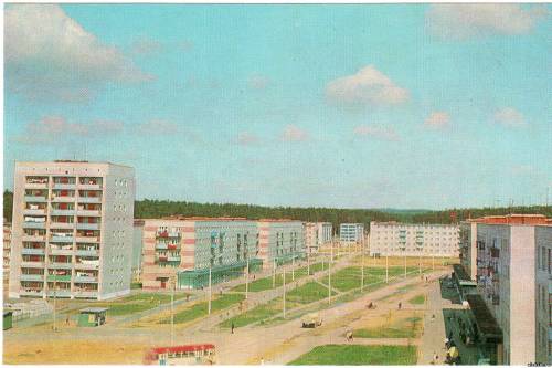 Улица 50-летия Октября. Алексин 1975