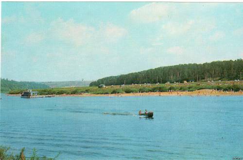 Городской пляж. Алексин 1975