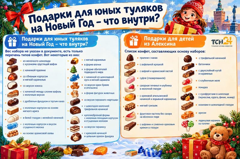 Власти региона объявили аукционы на закупку новогодних подарков