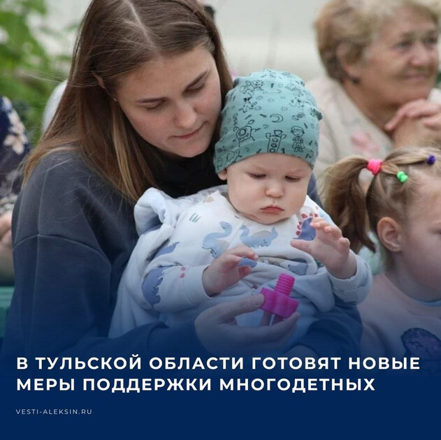 Тульская область предлагает льготы многодетным семьям: бесплатная парковка, «семейное такси», гибкий график